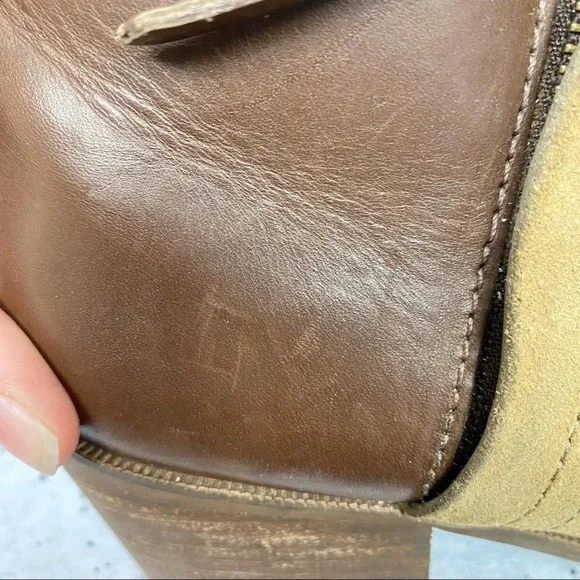 Madewell Cait suede & leather ankle bootie 9.5 - Picture 4 of 12